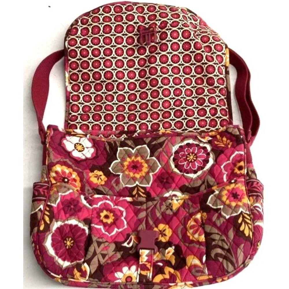 Vera Bradley‎ Quilted Laptop Floral Crossbody Bag